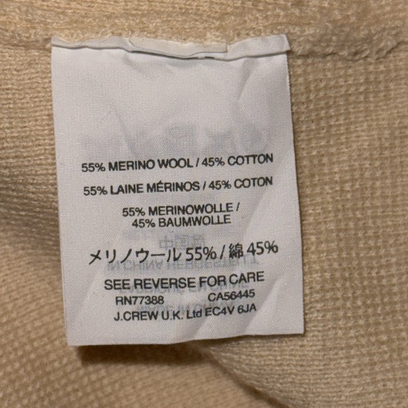 J Crew Merino Wool/ Cotton Blend Boat Neck Sweater - Picture 8 of 8